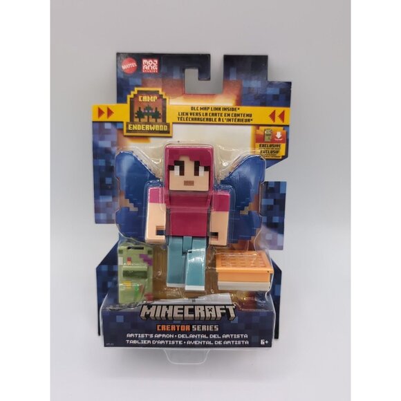 Mattel Minecraft Creator Series Action Figure - ARTIST'S APRON (3.25 inch) HTL95 - Picture 1 of 2